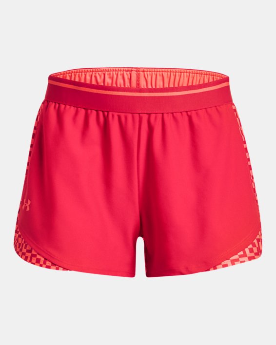 Women's UA Play Up No Limits Shorts, Red, pdpMainDesktop image number 4